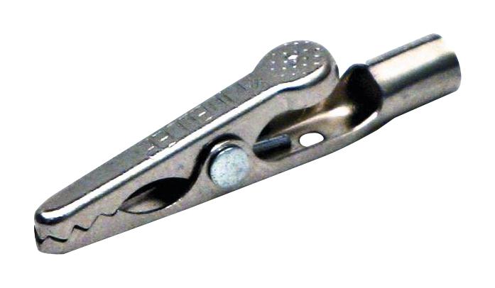 BU-30BL MINI ALLIGATOR CLIP W/BARREL, 5A, 4.8MM MUELLER ELECTRIC