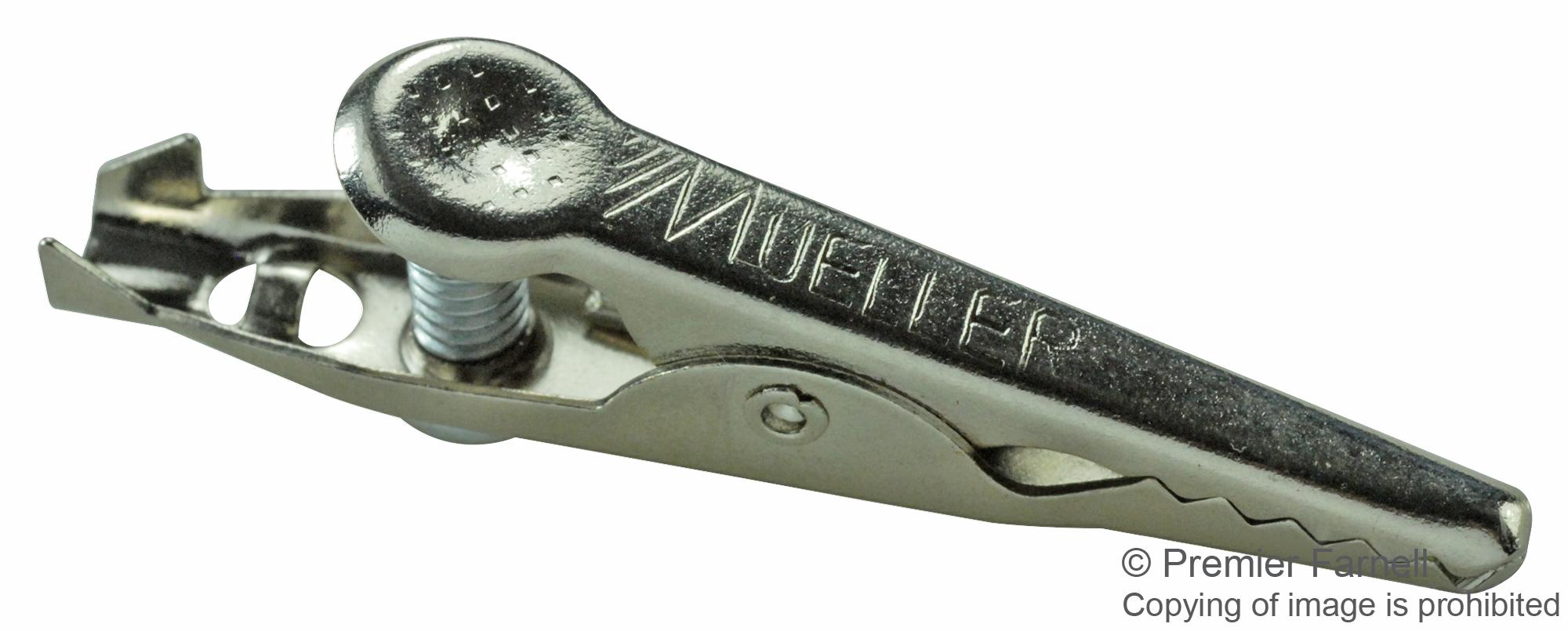 BU-70S ALLIGATOR CLIP W/SCREW, 5A, 7.9MM MUELLER ELECTRIC