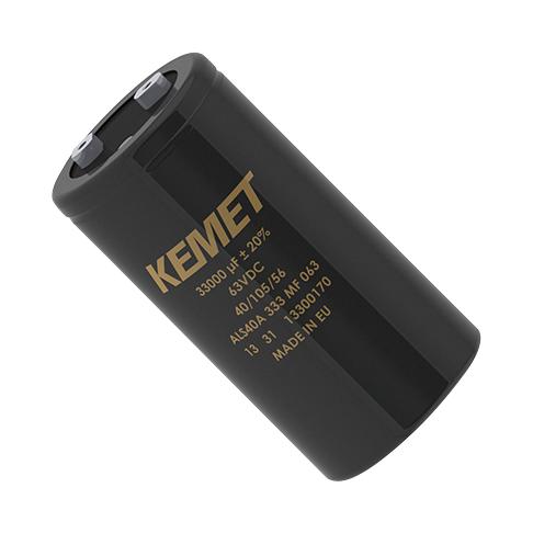 ALS40A473DF025 CAP, 47000µF, 25V, ALU ELEC, SCREW KEMET