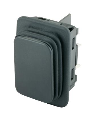 01932.3413-01 ROCKER SWITCH, DPST-NO, BLACK MARQUARDT