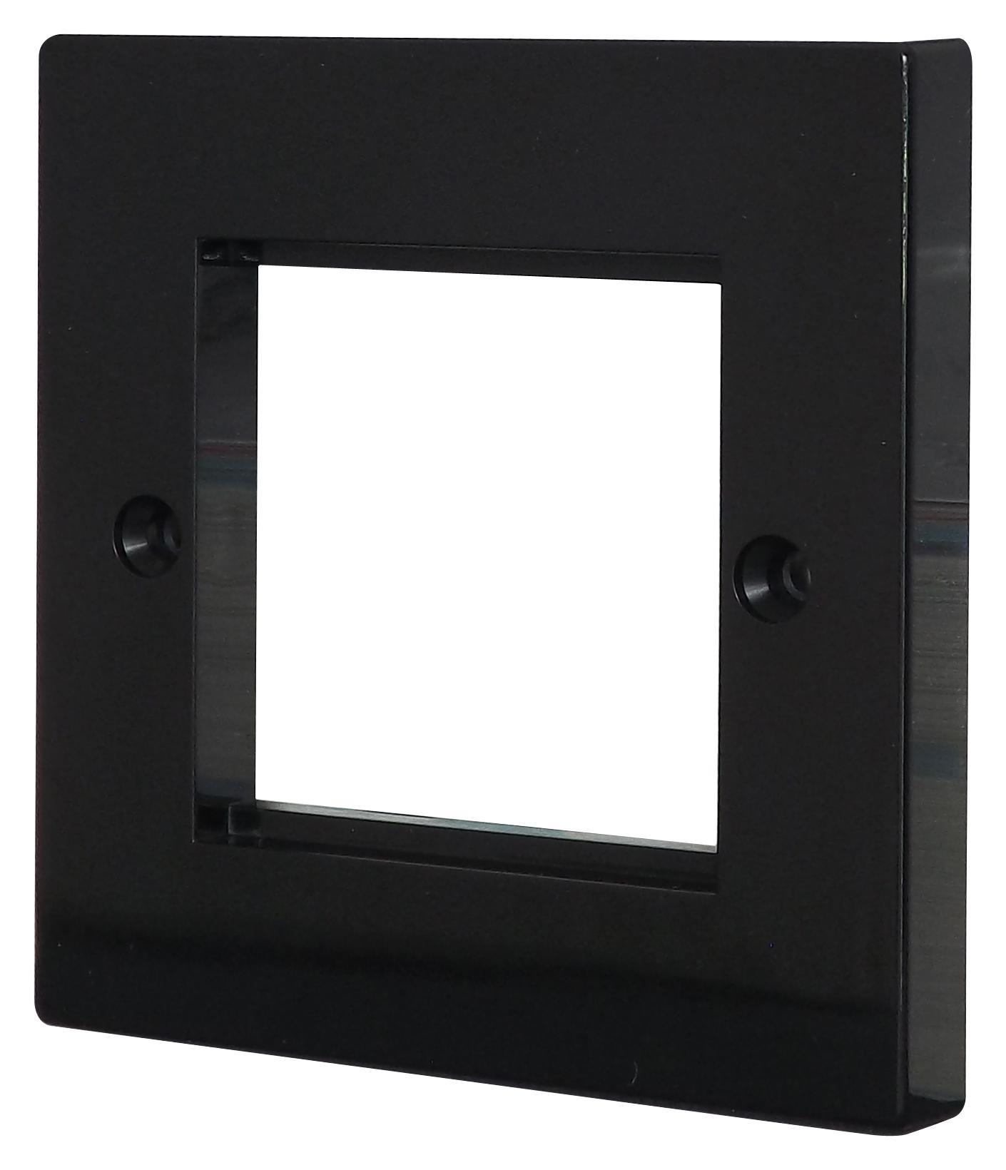 KPJ2BK FACEPLATE, 2PORT, ABS, BLACK TUK