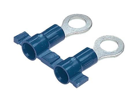 PV14-14RB-3K TERMINAL, RING TONGUE, 1/4", 14AWG, BLUE PANDUIT