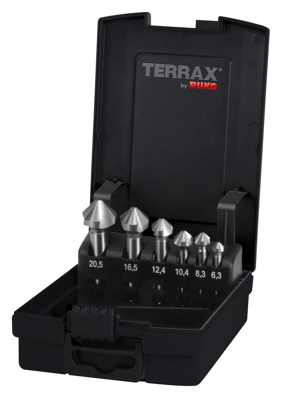 A102152RO COUNTERSINKER SET, HSS, 6 PCS RUKO