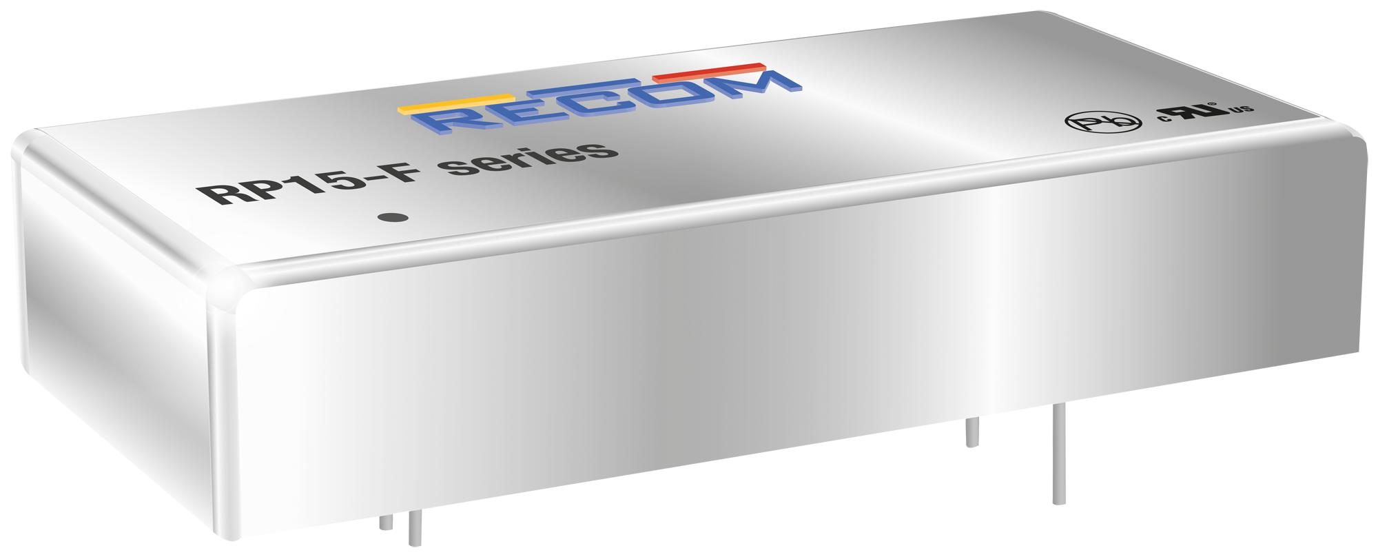 RP15-2405SF DC-DC CONVERTER, 5V, 3A RECOM POWER