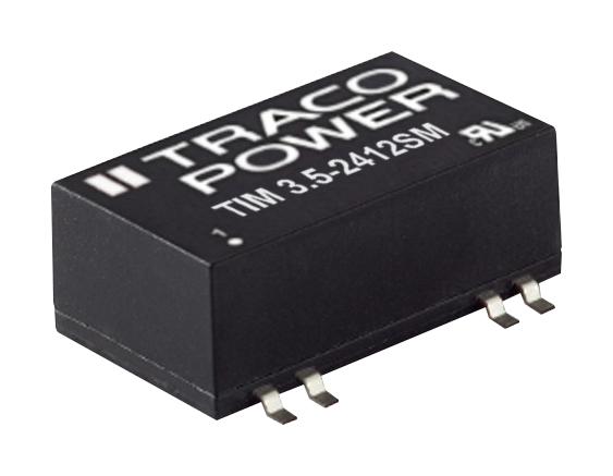 TIM 3.5-0919SM DC-DC CONVERTER, 9V, 0.389A TRACO POWER