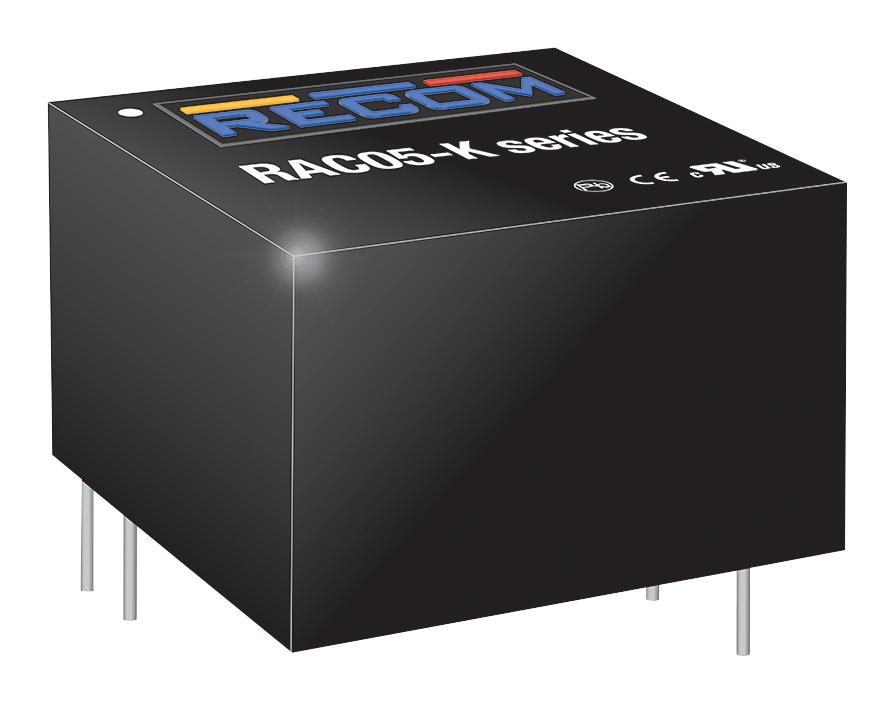 RAC05-12SK POWER SUPPLY, AC-DC, 12V, 0.416A RECOM POWER