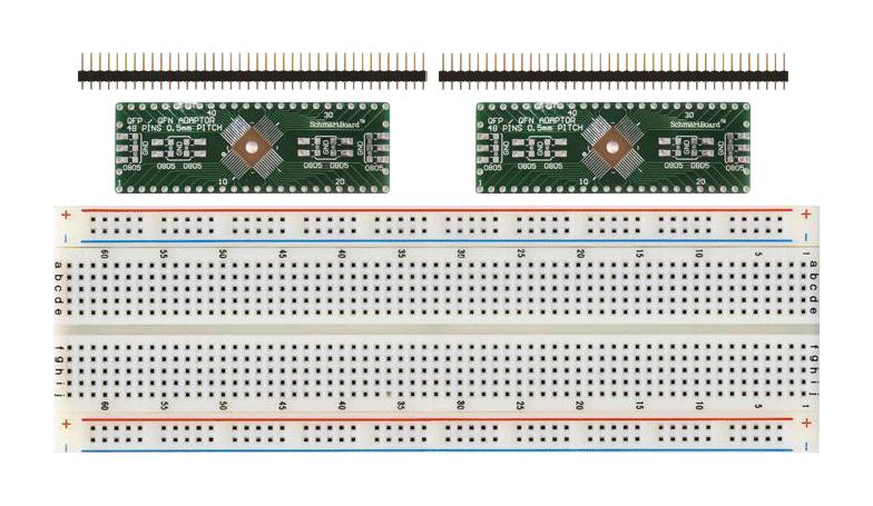 204-0014-31 48 PIN QFP & QFN ADAPTER WITH BREADBOARD SCHMARTBOARD