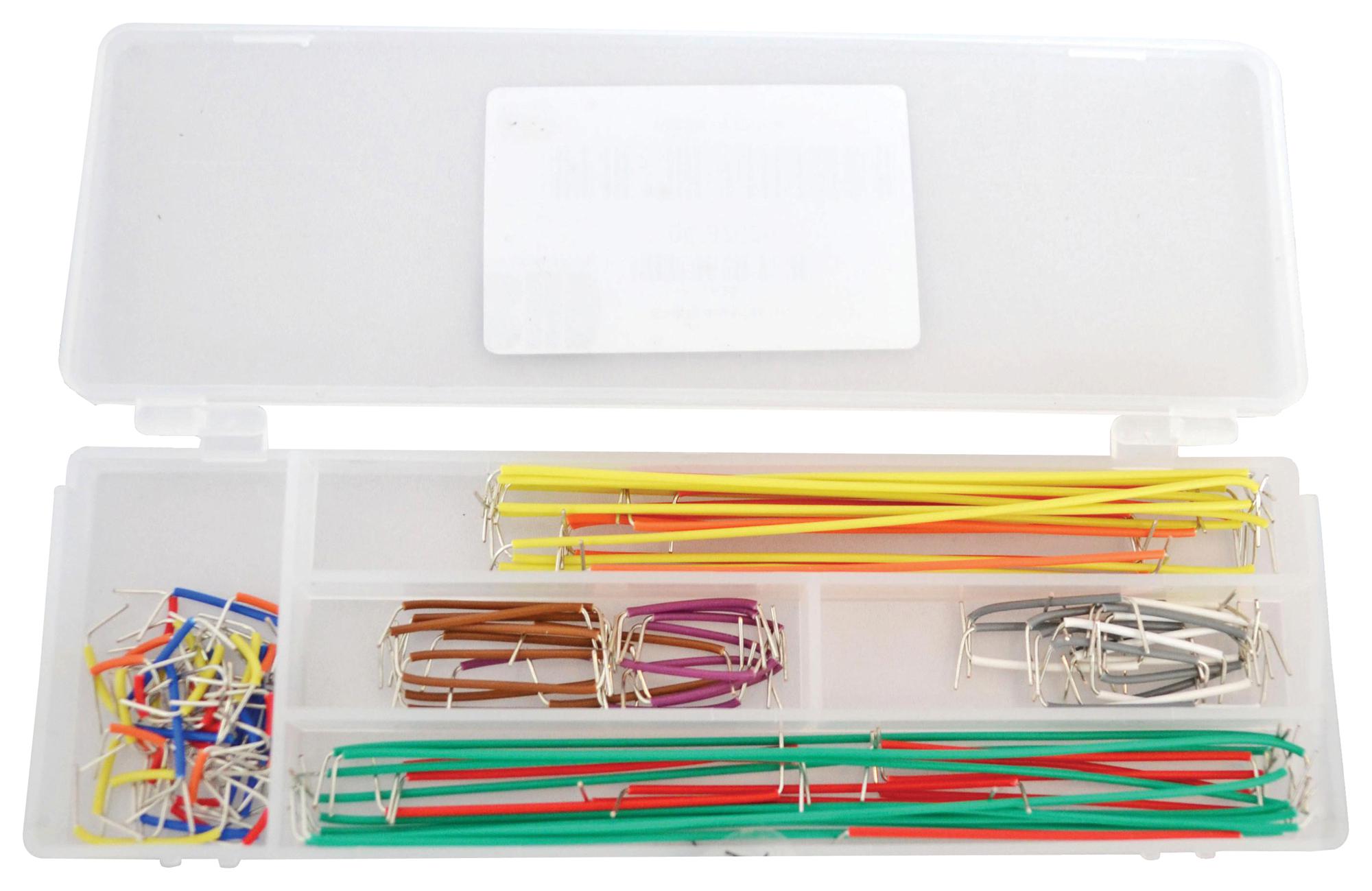 BC-32626 JUMPER WIRE, BREAD BOARD/GANIZER, 140PCS BUD INDUSTRIES