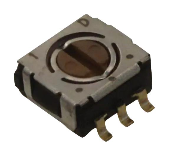 CS-4-22YTB ROTARY SWITCH, DPDT, 0.1A, 16VAC, SMD NIDEC COPAL ELECTRONICS