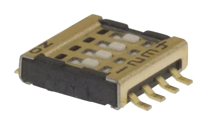 CVS-04TB DIP SWITCH, 4POS, SPST, SLIDE, SMD NIDEC COPAL ELECTRONICS