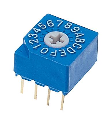 S-1010A ROTARY CODE SW, 16POS, HEX, 0.1A, 5V NIDEC COPAL ELECTRONICS