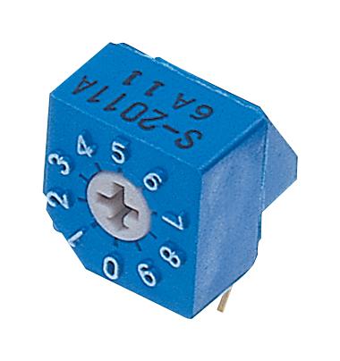 S-2011A ROTARY CODE SW, 10POS, BCD, 0.1A, 5V NIDEC COPAL ELECTRONICS