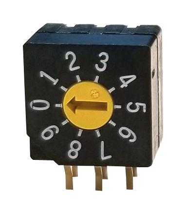 SD-2011 ROTARY CODE SW, 10POS, BCD, 0.1A, 5V NIDEC COPAL ELECTRONICS