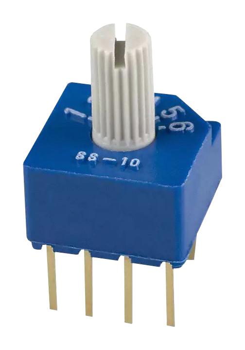 SS-10-16NP-LE ROTARY SWITCH, SP6T, 0.1A, 5VDC, TH NIDEC COPAL ELECTRONICS