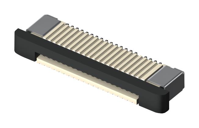 ZF5S-10-01-T-WT-K-TR CONNECTOR, FFC, R/A, 10POS, 1ROW, 0.5MM SAMTEC