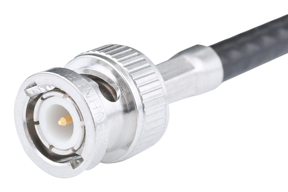 11_BNC-50-3-87/133_NE RF COAXIAL, BNC PLUG, 50 OHM, CABLE HUBER+SUHNER
