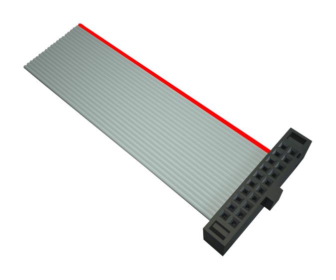 FFSD-10-S-04.00-01-N-SR CABLE ASSY, 20P RCPT-FREE END, 101.6MM SAMTEC