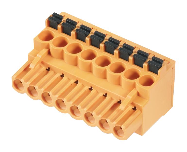 1001570000 TERMINAL BLOCK, PLUGGABLE, 6POS, 12AWG WEIDMULLER