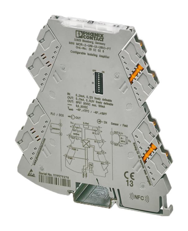 2902028 O/P ISOLATOR, 1CH, CURRENT/VOLT, 9.6-30V PHOENIX CONTACT