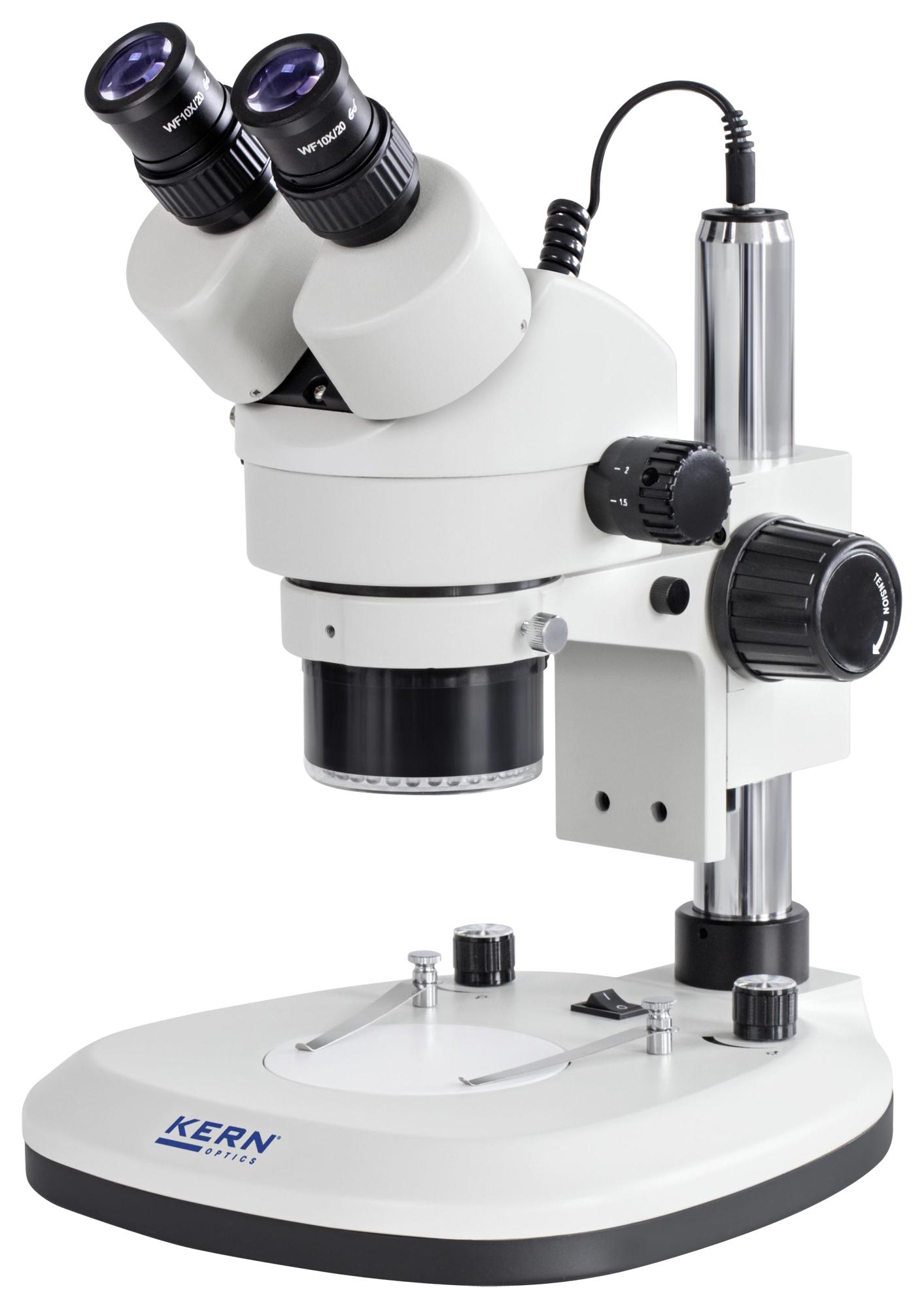 OZL 463 STEREO MICROSCOPE, BINOCULAR, 0.7X-4.5X KERN