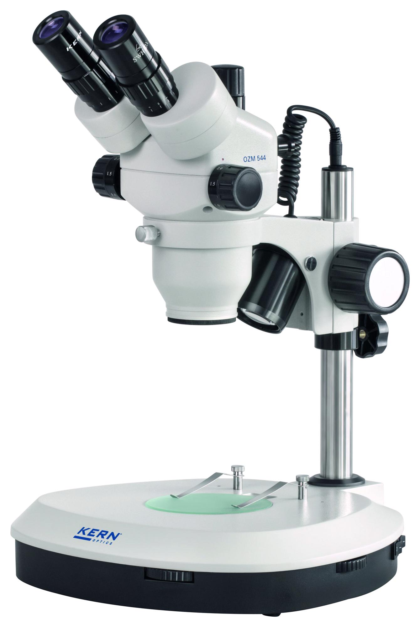 OZM 544 STEREO MICROSCOPE, TRINOCULAR, 0.7X-4.5X KERN