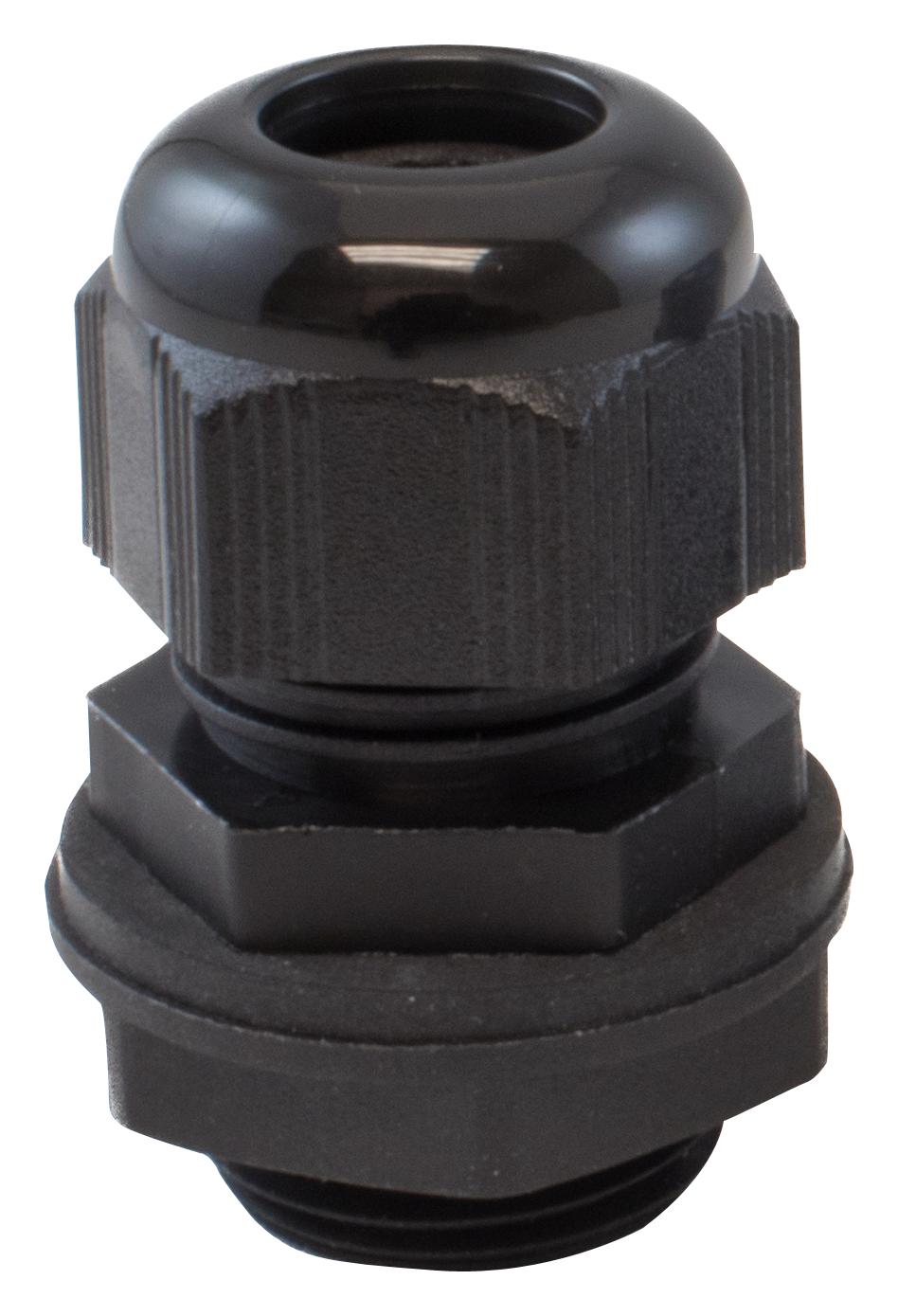 PNC1/2 BK080 CABLE GLAND, 1/2" NPT, PA 6, 6-12MM, BLK ALPHA WIRE
