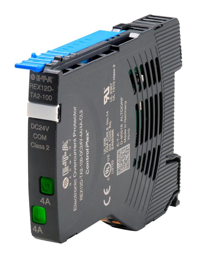 REX12D-TA2-100-DC24V-2A/2A ELECTRONIC CB, 2A, 24VDC, DIN RAIL ETA