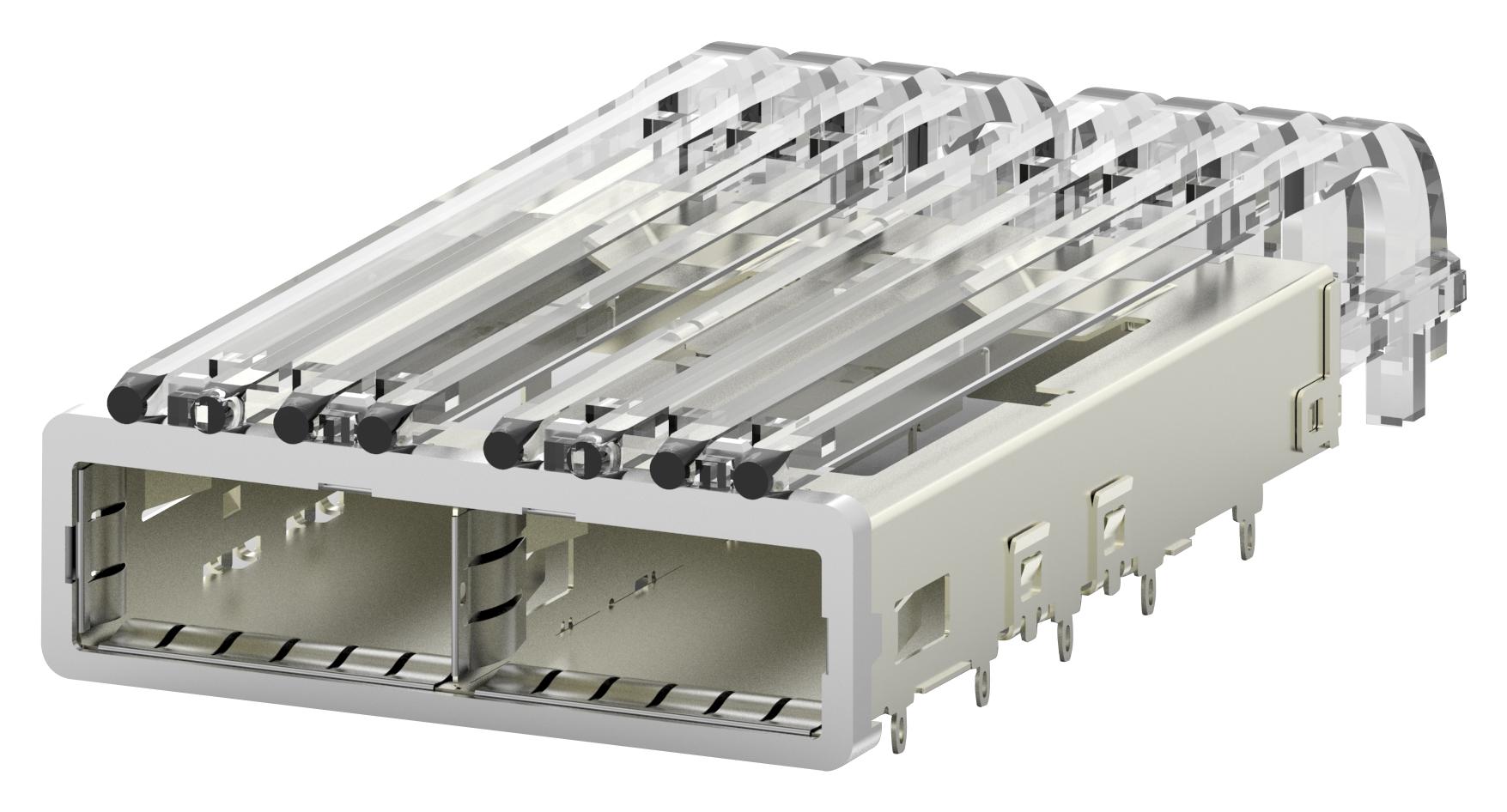 2315050-1 CAGE ASSEMBLY, 1X2, ZQSFP+ I/O CONN TE CONNECTIVITY