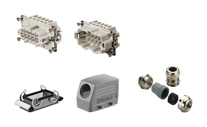 HDC KIT HE-P 10.110 M HDC KIT, 10POS, SIZE 4, M25, PUSH IN WEIDMULLER