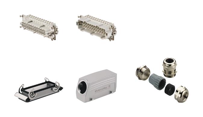 HDC KIT HE-P 24.130 M HDC KIT, 24POS, SIZE 8, M32, PUSH IN WEIDMULLER