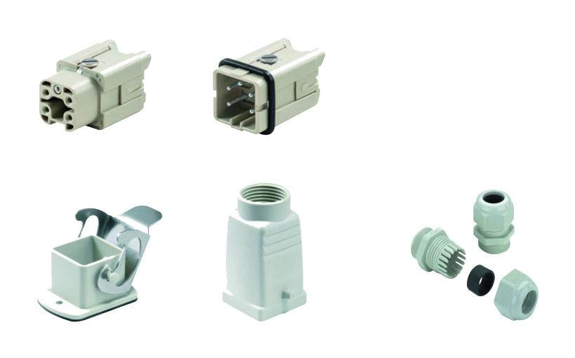HDC-KIT-HA 04.401 M HDC KIT, 4POS, SIZE 1, M20, SCREW WEIDMULLER