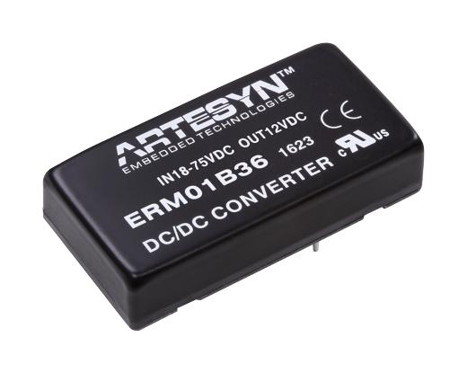 ERM01BB110 DC-DC CONVERTER, 2 O/P, 20W ARTESYN EMBEDDED TECHNOLOGIES