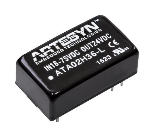 ATA02H36-L DC-DC CONVERTER, 24V, 0.335A ARTESYN EMBEDDED TECHNOLOGIES
