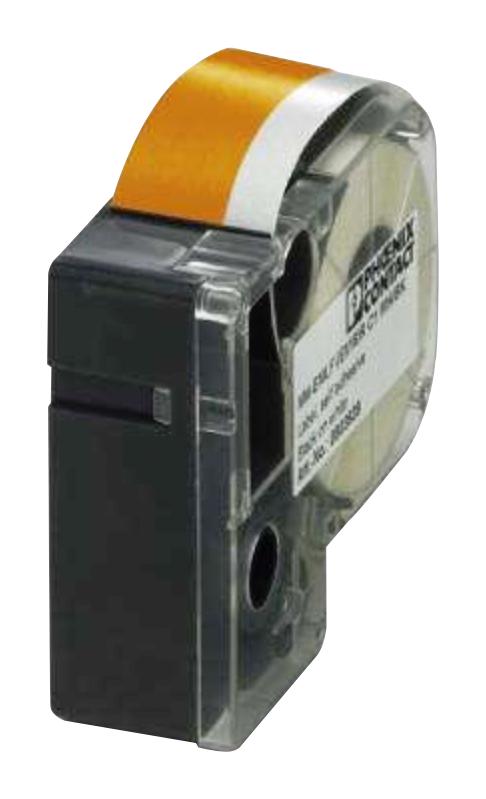 0803958 LABEL PRINTER TAPE, BLACK ON ORANGE, 8M PHOENIX CONTACT