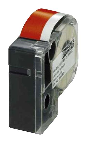 0803959 LABEL PRINTER TAPE, WHITE ON RED, 8M PHOENIX CONTACT