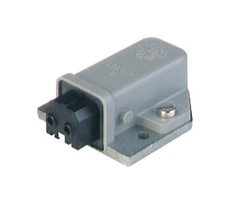 STAKAP 2 POWER CONN, RCPT, 2+PE, SCREW, PANEL HIRSCHMANN