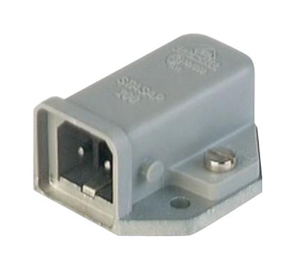 STASAP 200 POWER CONN, PLUG, 2+PE, SCREW, PANEL HIRSCHMANN