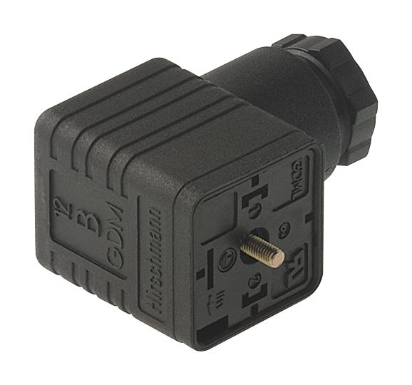 GDM 2011 POWER CONN, RCPT, 2+PE, SCREW, CABLE HIRSCHMANN