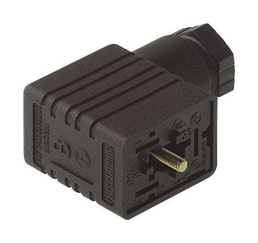 GM 209 NJ POWER CONN, RCPT, 2+PE, SCREW, CABLE HIRSCHMANN