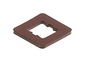 GDS 307-4 FLAT GASKET, EPDM, RECTANGULAR CONN HIRSCHMANN