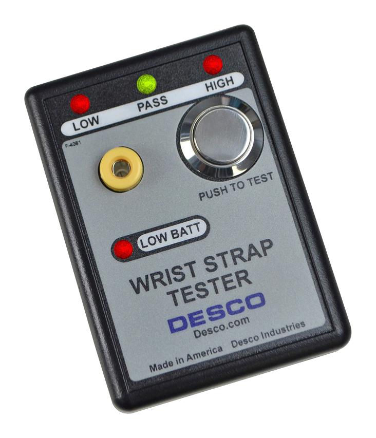 19240 PORTABLE WRIST STRAP TESTER, LED DESCO