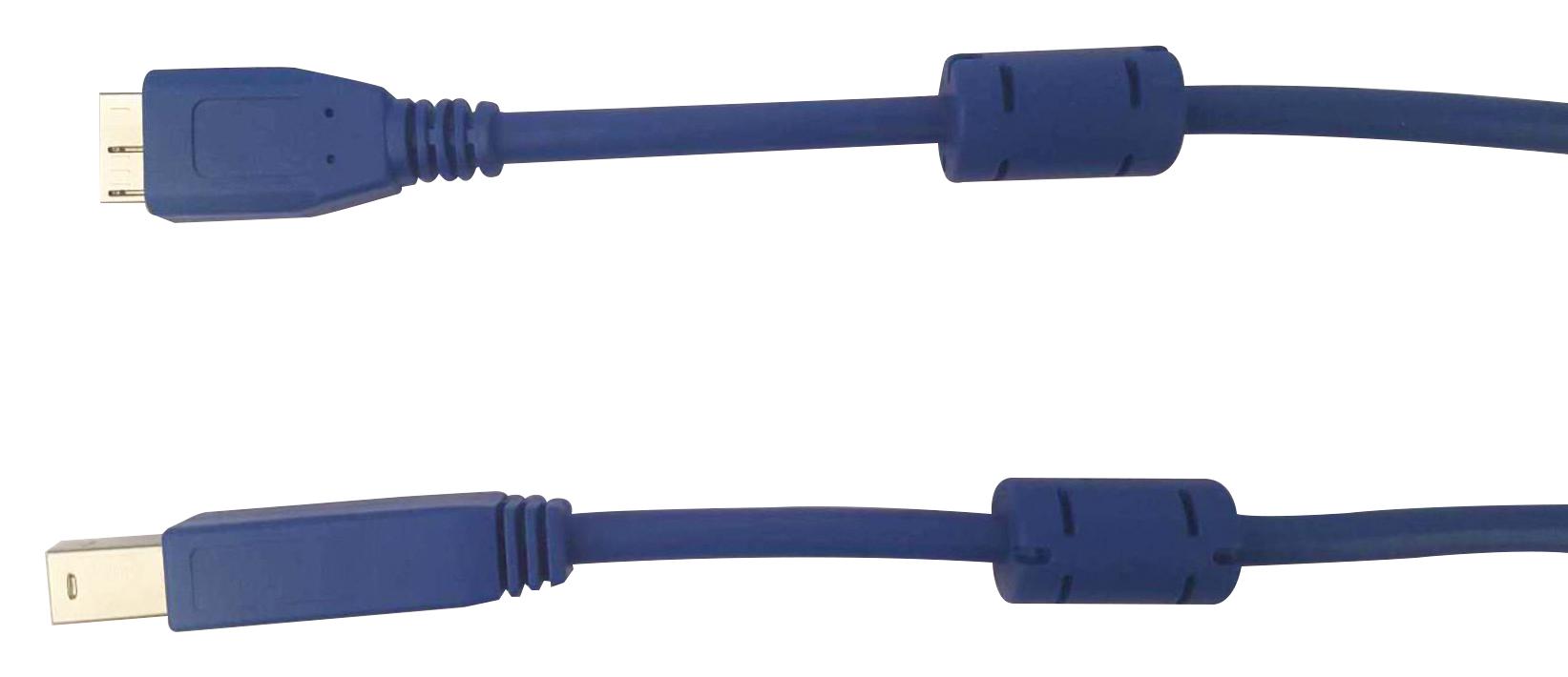 MC002483 USB CORD, 3.0, A-MICRO B PLUG, 0.5M, BLU MULTICOMP