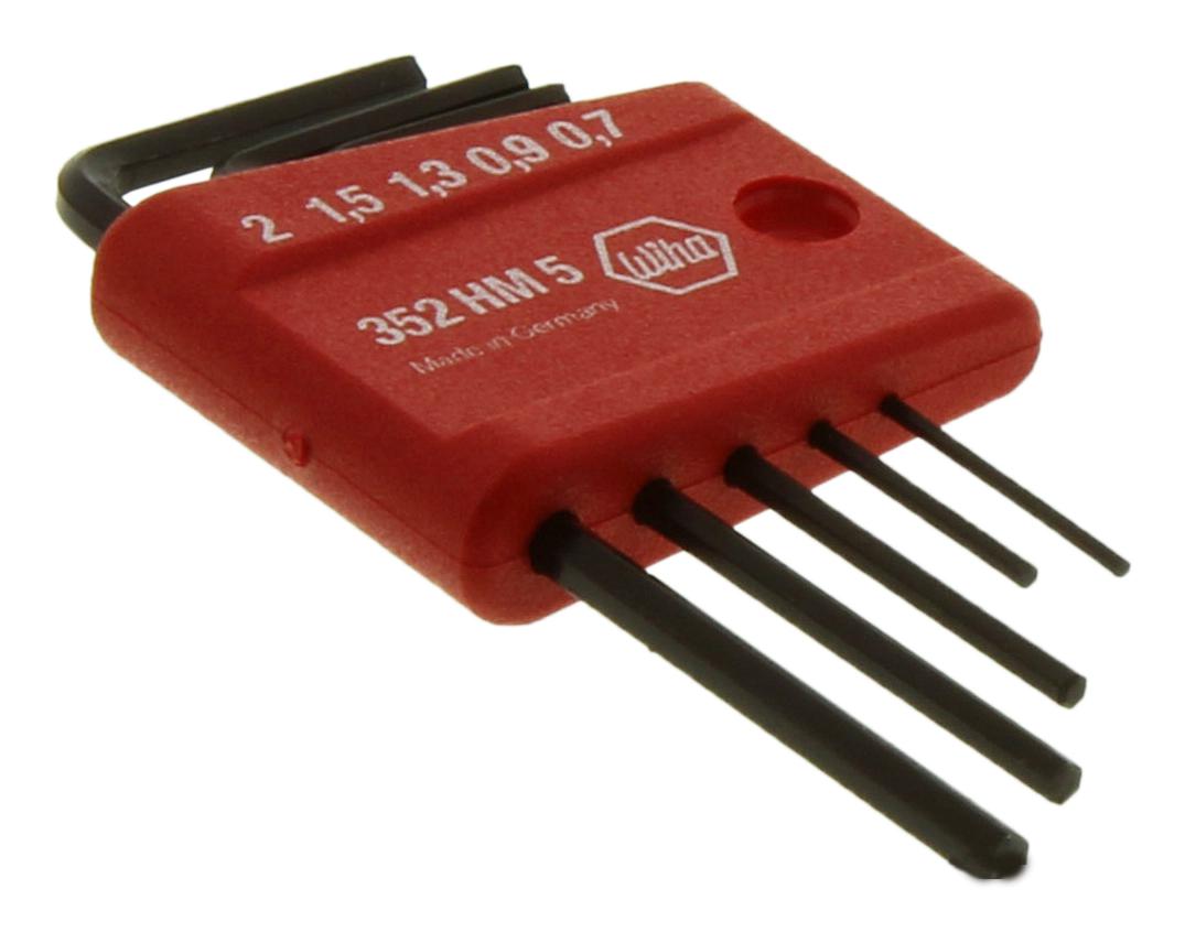 35392 MINI HEX METRIC L-KEY SET, 5PC WIHA