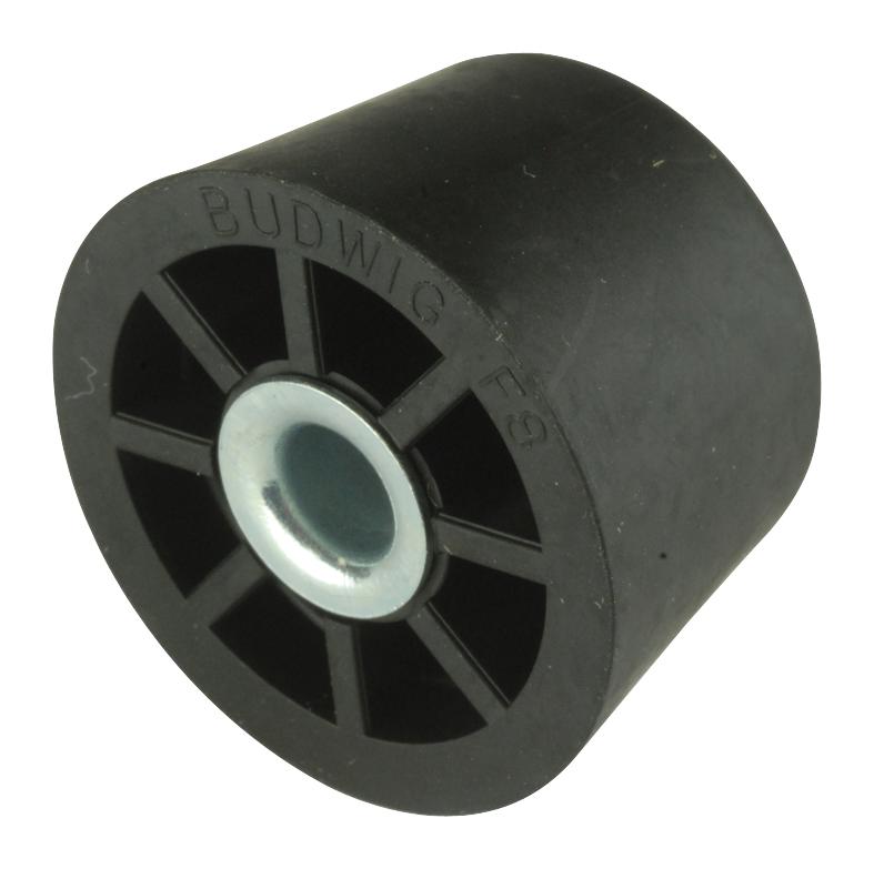 729 RECESSED BUMPER, RUBBER, ROUND, BLACK KEYSTONE