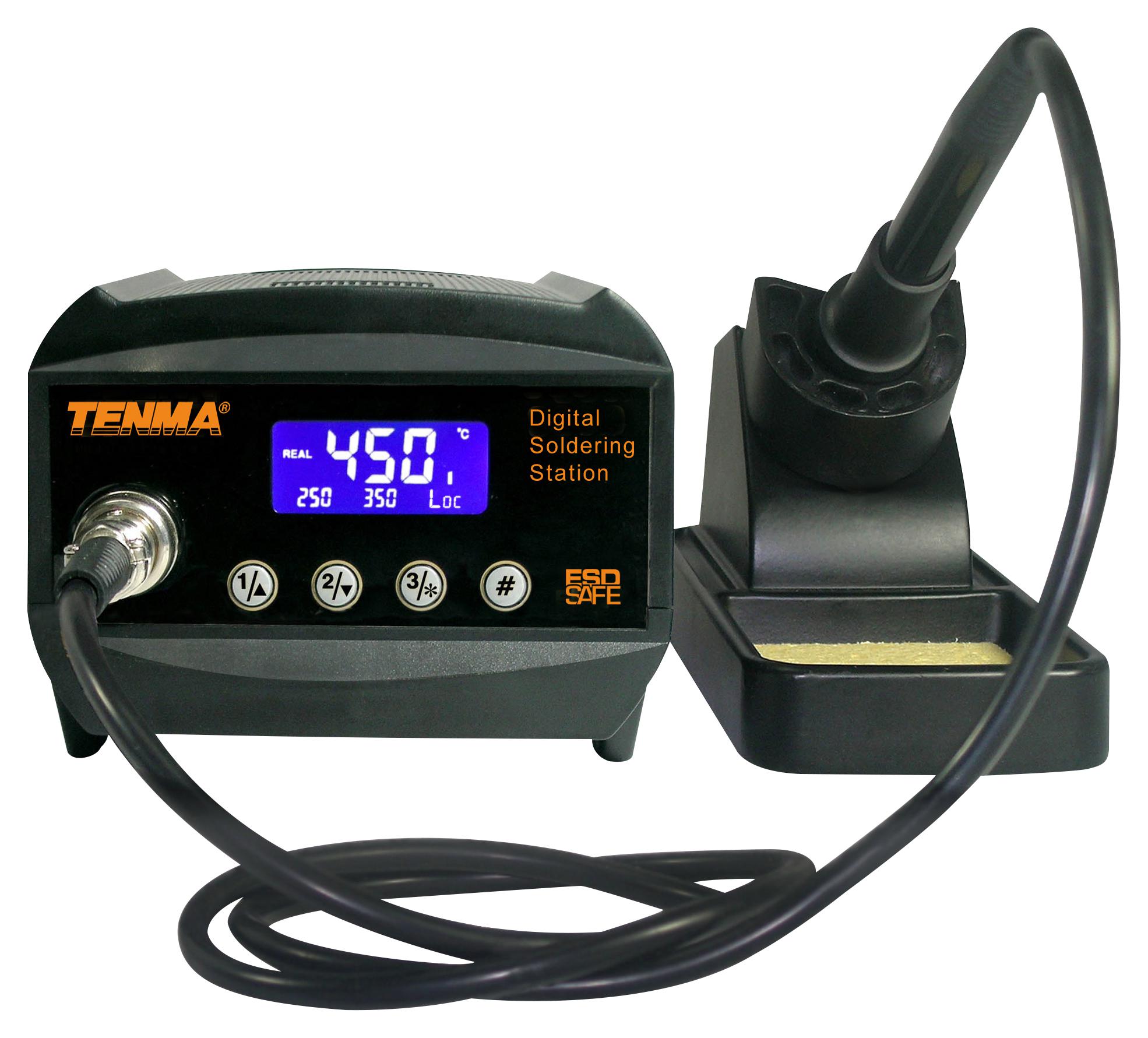 21-21310 UK SOLDERING STATION, 80W, 240VAC, UK TENMA