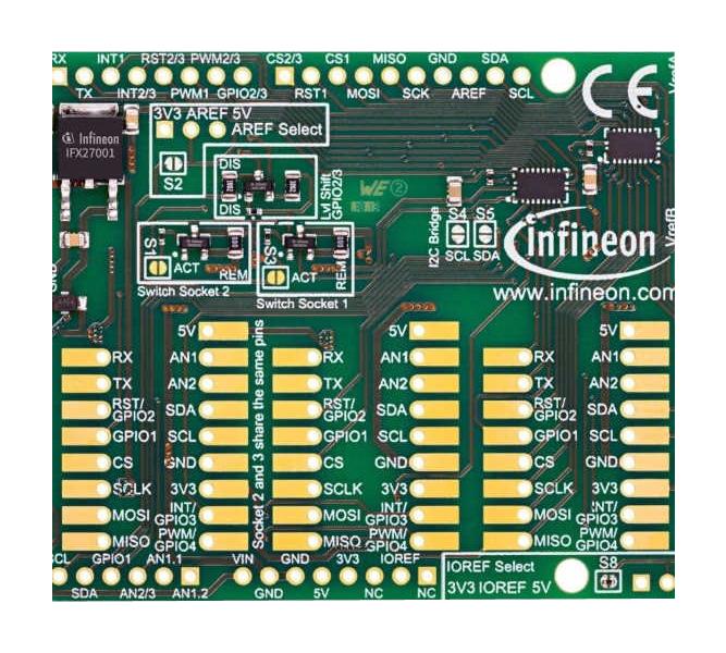 MYIOTADAPTERTOBO1 MY IOT ADAPTER BRD, ARDUINO DEVELOPMENT INFINEON