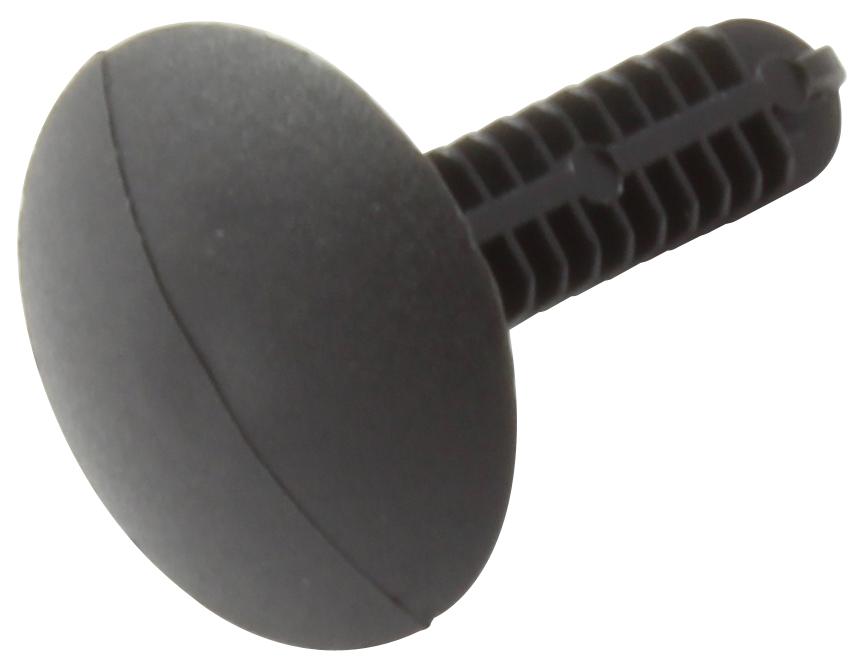 RBF-7.1-19-16 BARBED RIVET, NYLON 6.6, 16MM, BLACK ESSENTRA COMPONENTS