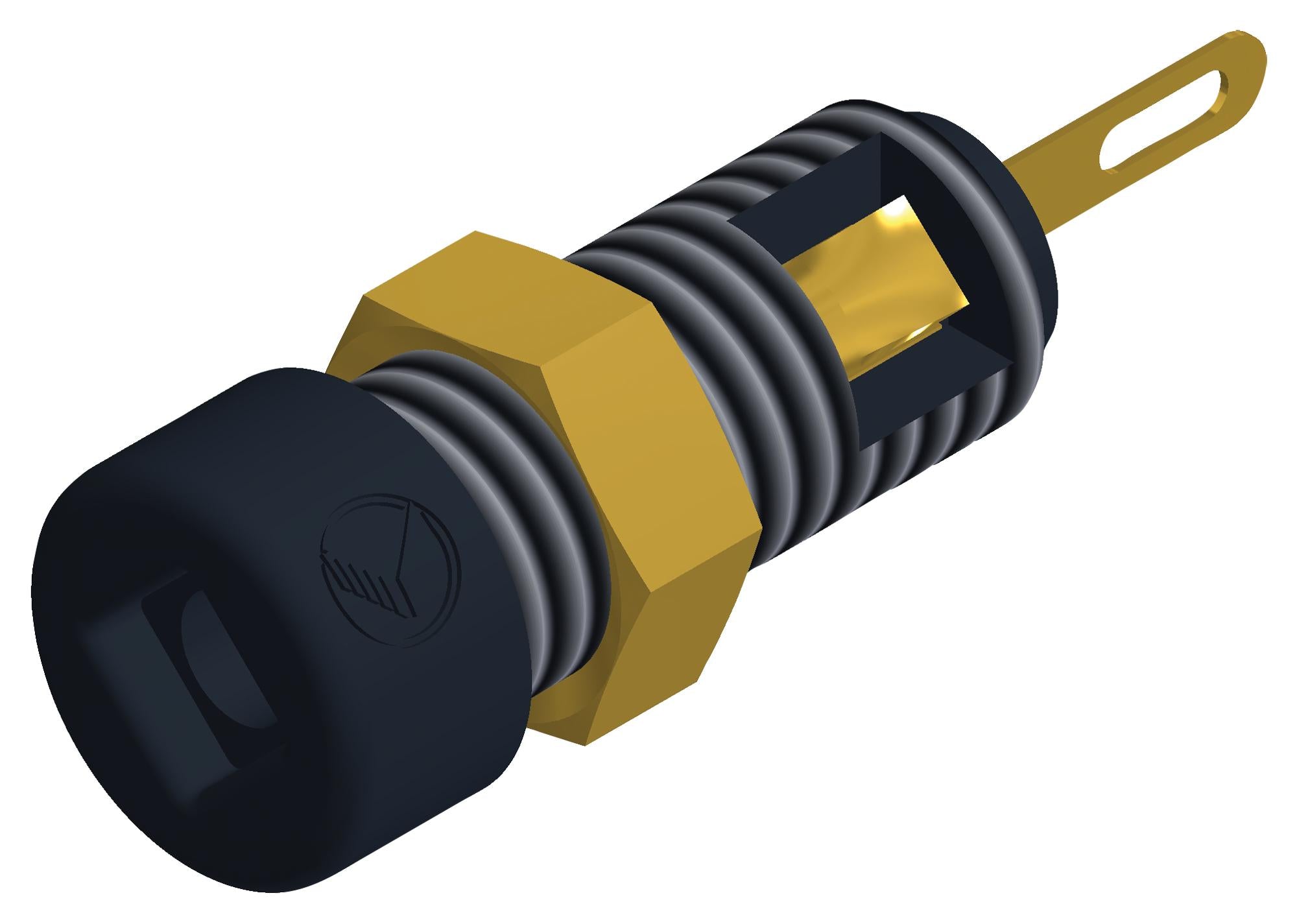 930308700 CONN, BANANA, SOCKET, 6A, SOLDER, BLK HIRSCHMANN TEST AND MEASUREMENT