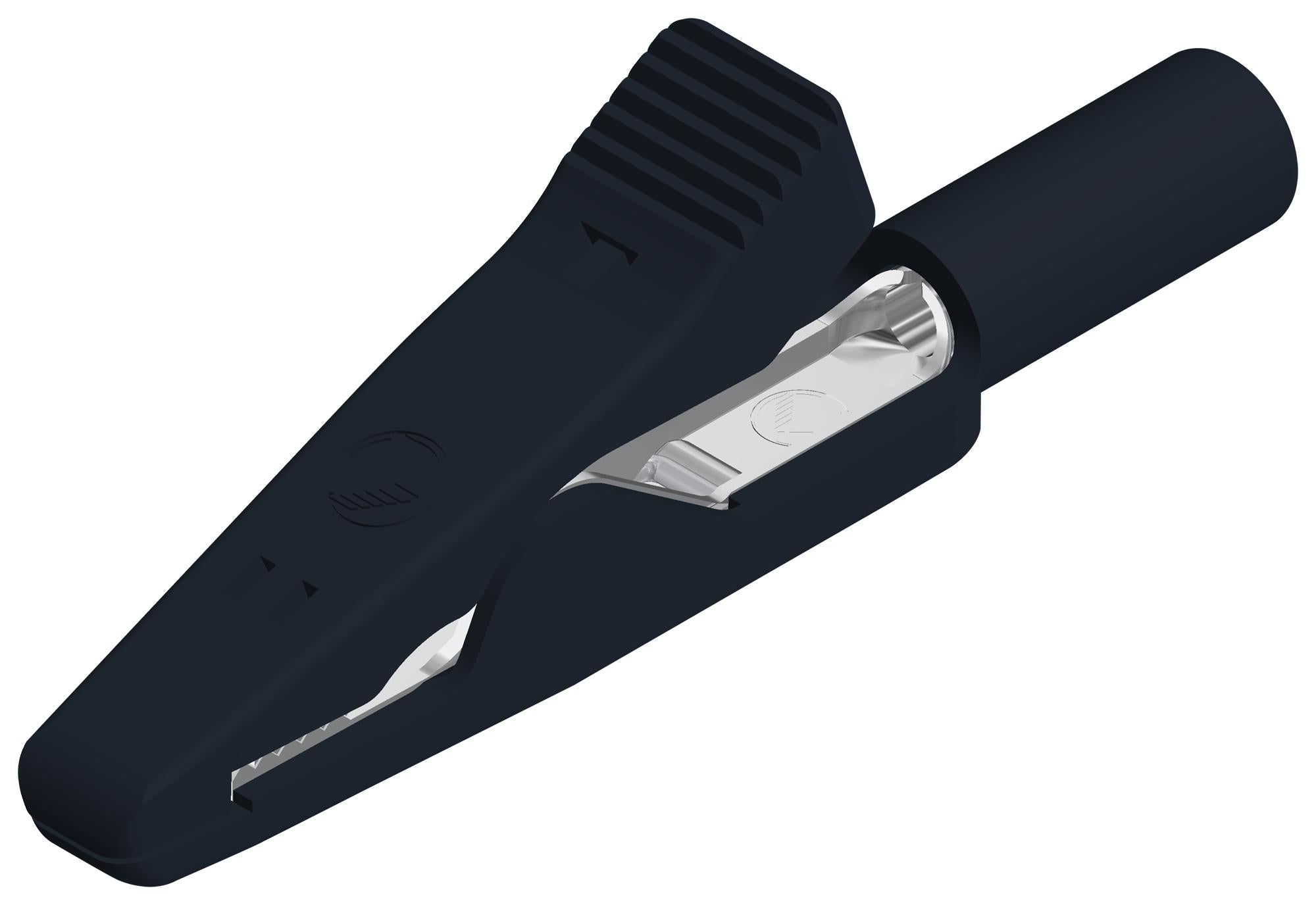 930319100 CROCODILE CLIP, 4MM, BLACK, 6A HIRSCHMANN TEST AND MEASUREMENT