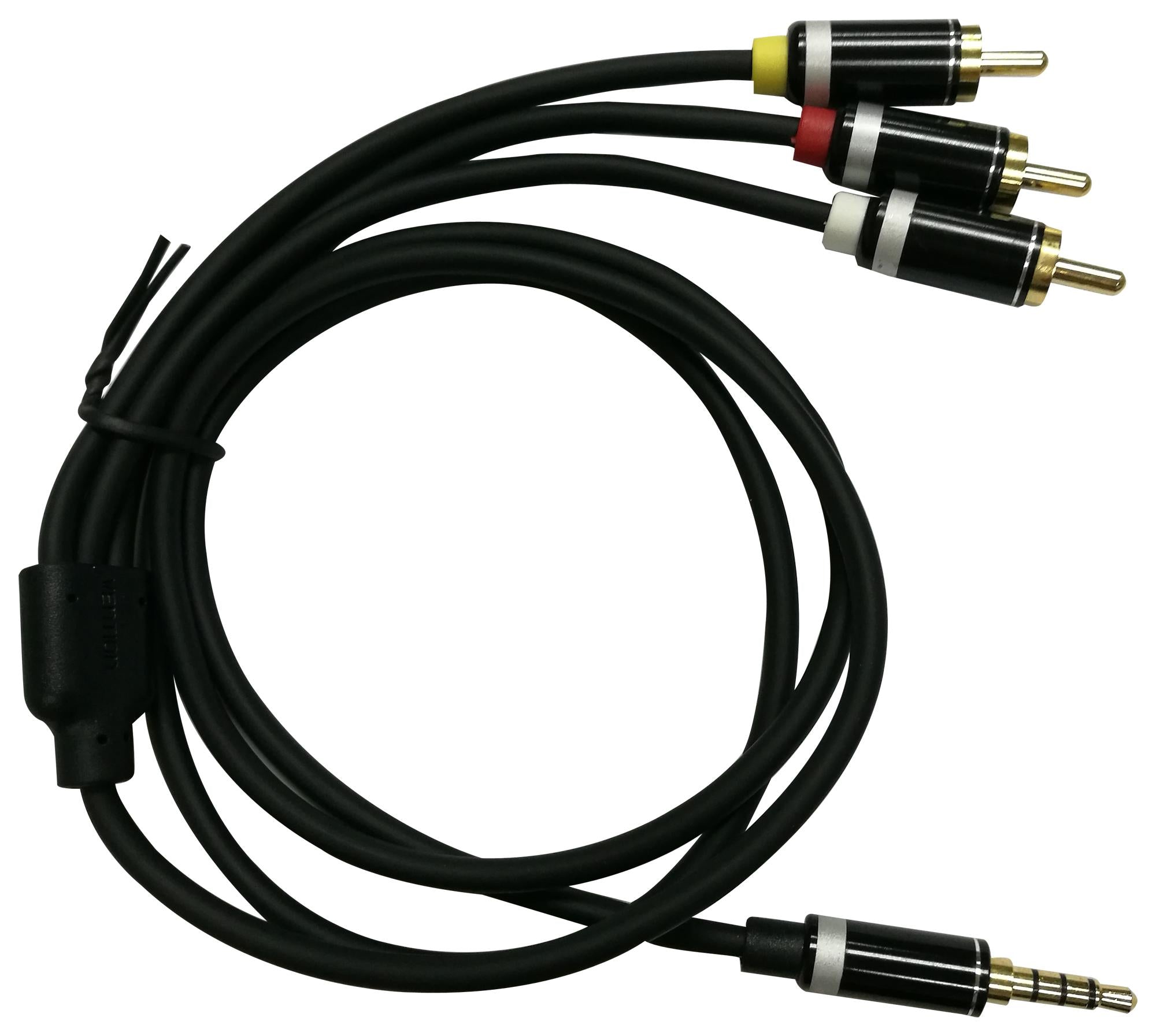 PS000237 CABLE, 3.5MM 4P PLUG-RCA PLUG X 3, 2M MULTICOMP PRO